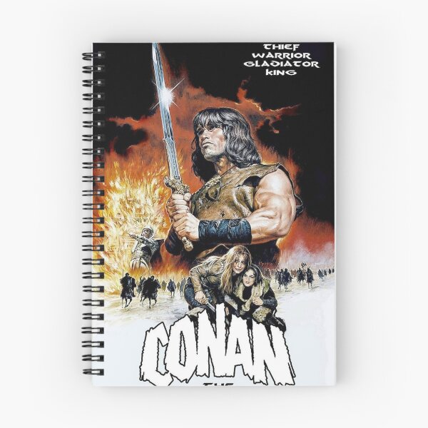 Item preview, Conan the Barbarian by Arnold Schwarzenegger Movie Poster designed and sold by EinsamerBaum.