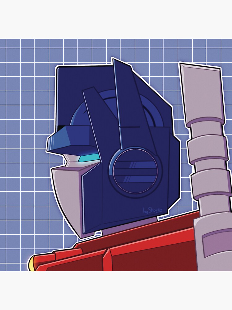 Optimus Prime Sticker For Sale By Bysharky Redbubble 5276