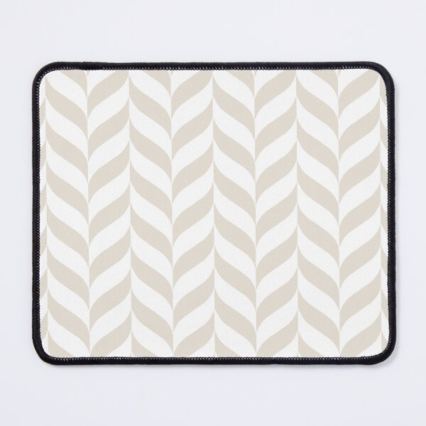 Item preview, Beige and White Pretty Herringbone Pattern Pairs DE 2022 Popular Color Crisp Muslin DE6212 designed and sold by ColorOfTheYears.