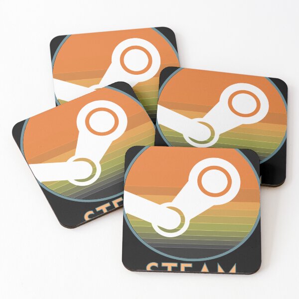 Item preview, steam logo orange retro Essential designed and sold by sampsonakch.
