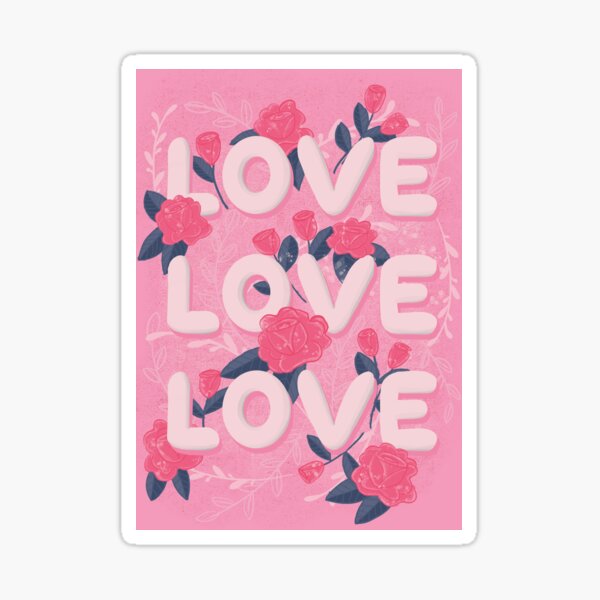 Love, Love, Love...for her Sticker