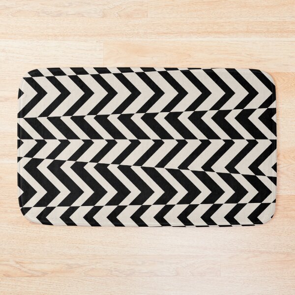 Item preview, Black and Beige Chevron Horizontal Stripe Pattern Pairs DE 2022 Popular Color Crisp Muslin DE6212 designed and sold by ColorOfTheYears.