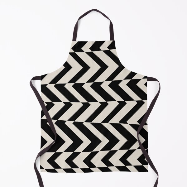 Item preview, Black and Beige Chevron Horizontal Stripe Pattern Pairs DE 2022 Popular Color Crisp Muslin DE6212 designed and sold by ColorOfTheYears.