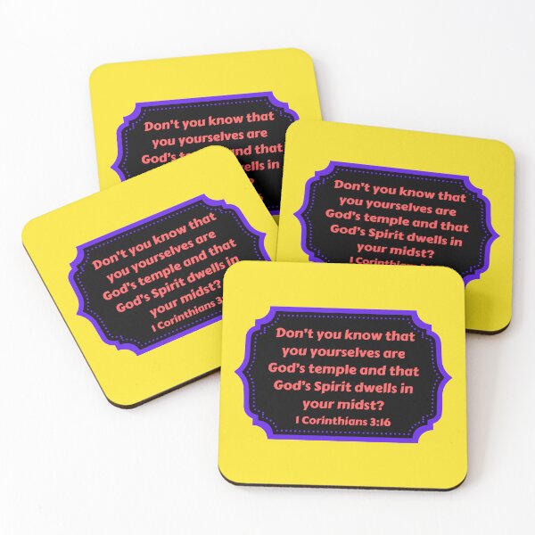 Item preview, Bible Verse 1 Corinthians 3:16 designed and sold by Prayingwarrior.