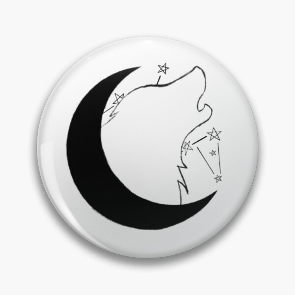 Item preview, Wolfstar moon wolf and star constellation  designed and sold by acestyle.
