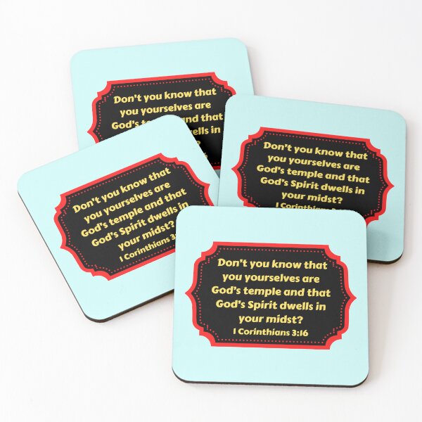Item preview, Bible Verse 1 Corinthians 3:16 designed and sold by Prayingwarrior.