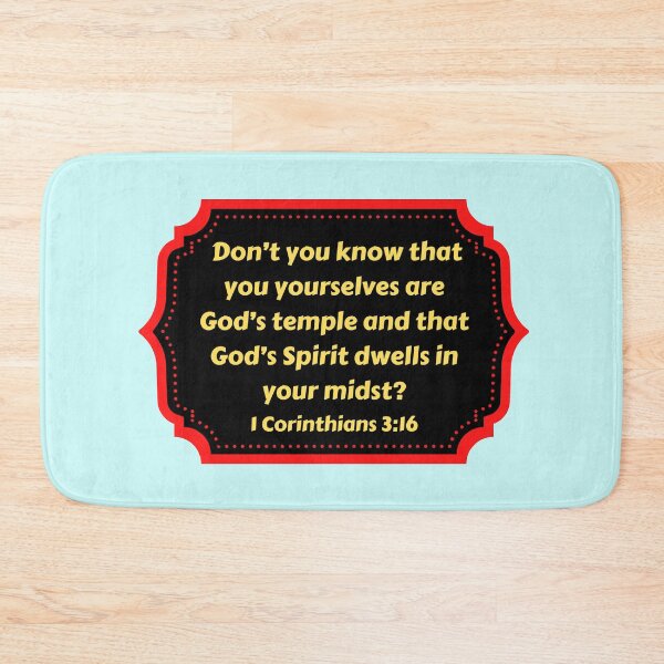 Artikelvorschau, Bible Verse 1 Corinthians 3:16 entworfen und verkauft von Prayingwarrior.