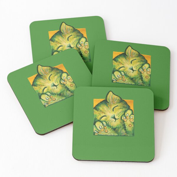 Item preview, Green Kitty Cat designed and sold by FrictionMaxxing.