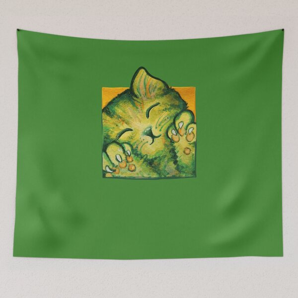 Item preview, Green Kitty Cat designed and sold by FrictionMaxxing.