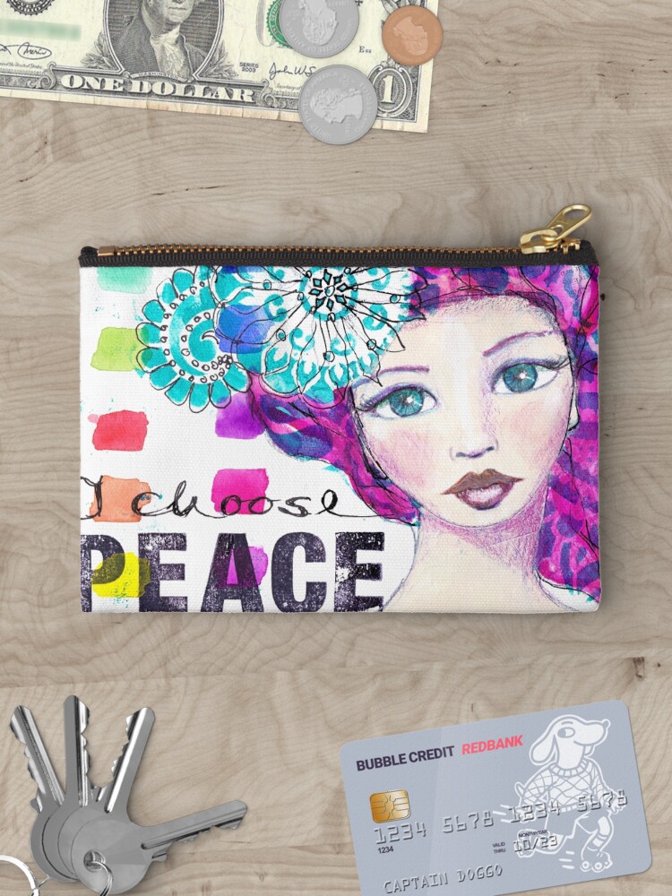 Thumbnail 3 von 4, Täschchen, I choose peace designt und verkauft von AngelArt444.