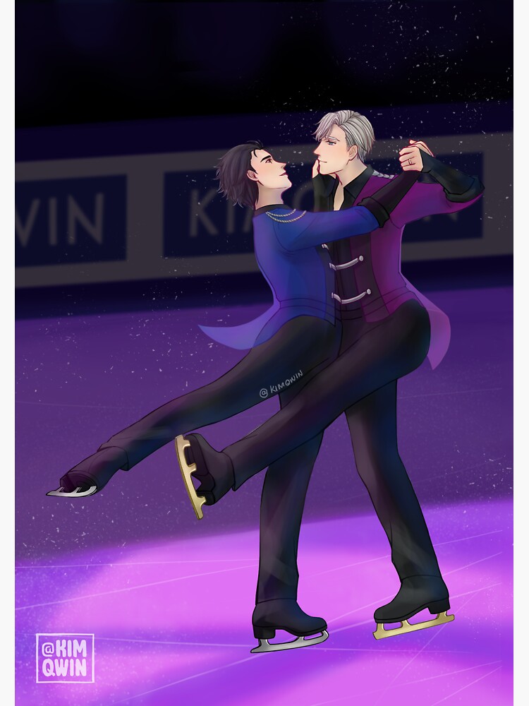 "Viktuuri Pair Skate (Yuri!!! On Ice)" Sticker For Sale By Kimqwin ...