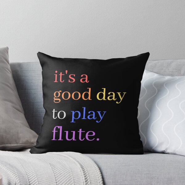 Item preview, It's A Good Day to Play Flute Cute Colourful Musical Quotes - Flautist designed and sold by Funwithmusic.