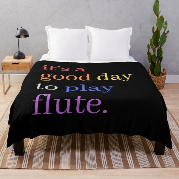 Item preview, It's A Good Day to Play Flute Cute Colourful Musical Quotes - Flautist designed and sold by Funwithmusic.