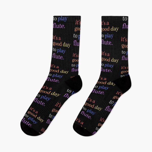 Item preview, It's A Good Day to Play Flute Cute Colourful Musical Quotes - Flautist designed and sold by Funwithmusic.