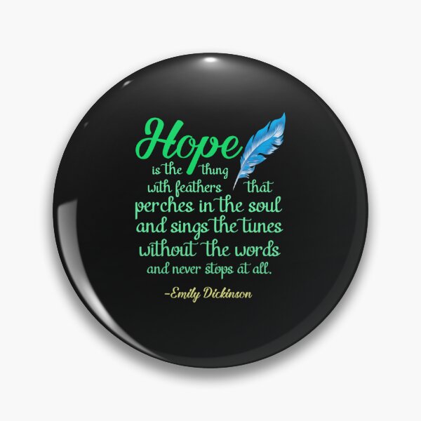 Item preview, Hope is a Thing with Feathers Poem by Emily Dickinson   designed and sold by JoeyBeeGe.