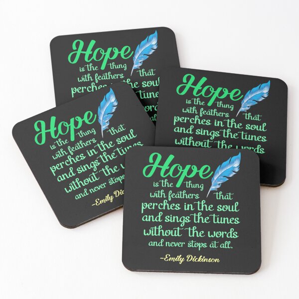 Item preview, Hope is a Thing with Feathers Poem by Emily Dickinson   designed and sold by JoeyBeeGe.