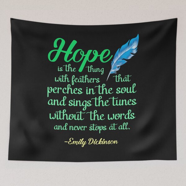 Item preview, Hope is a Thing with Feathers Poem by Emily Dickinson   designed and sold by JoeyBeeGe.