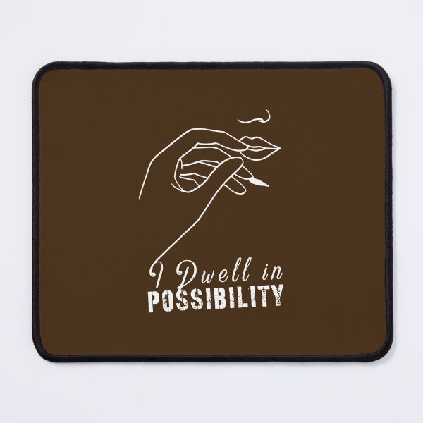 Item preview, I Dwell in Possibility - Emily Dickinson Dreamer Poetry Inspirational Quote designed and sold by JoeyBeeGe.