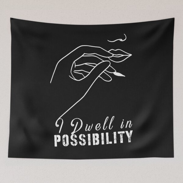 Item preview, I Dwell in Possibility - Emily Dickinson Dreamer Poetry Inspirational Quote   designed and sold by JoeyBeeGe.