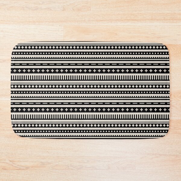 Item preview, Black and Beige Shape Horizontal Stripe Pattern Pairs DE 2022 Popular Color Crisp Muslin DE6212 designed and sold by ColorOfTheYears.