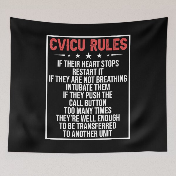 Item preview, CVICU Rules Shirt, CVICU Shirt, Cardiovascular Shirt, Cardiovascular Nurse Shirt, Cardiovascular Intensive Care Unit, Gifts For CVICU Nurse, designed and sold by aymob.