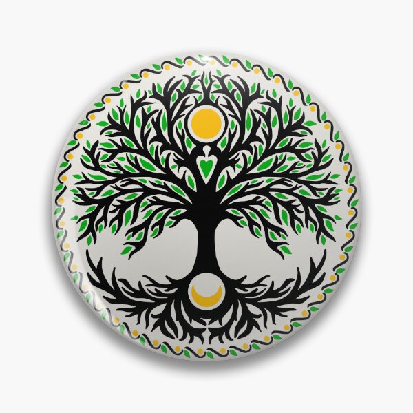 Item preview, Yggdrasil, Celtic tree of life, moon and sun, tree of life, nature, Celtic, viking designed and sold by nitty-gritty.