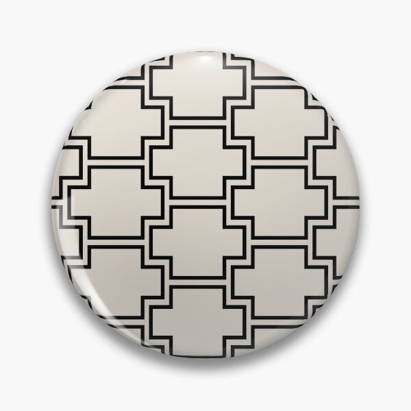Item preview, Black and Beige Tessellation Line Pattern 2 Pairs DE 2022 Popular Color Crisp Muslin DE6212 designed and sold by ColorOfTheYears.