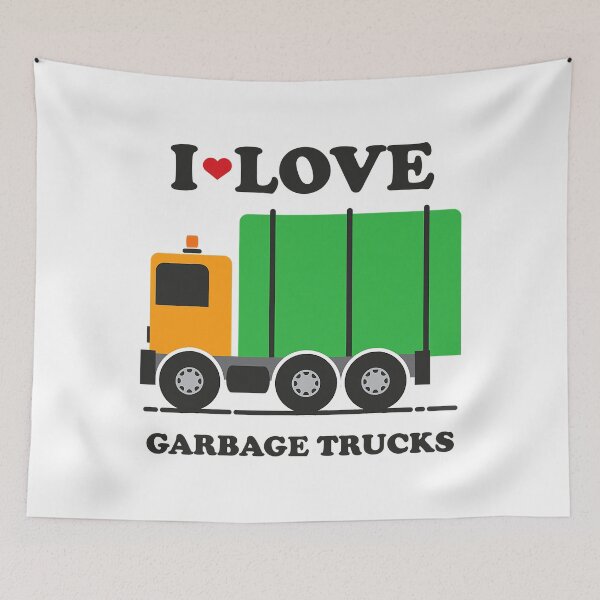 Item preview, I Heart Love Garbage Trucks designed and sold by larryscott84.