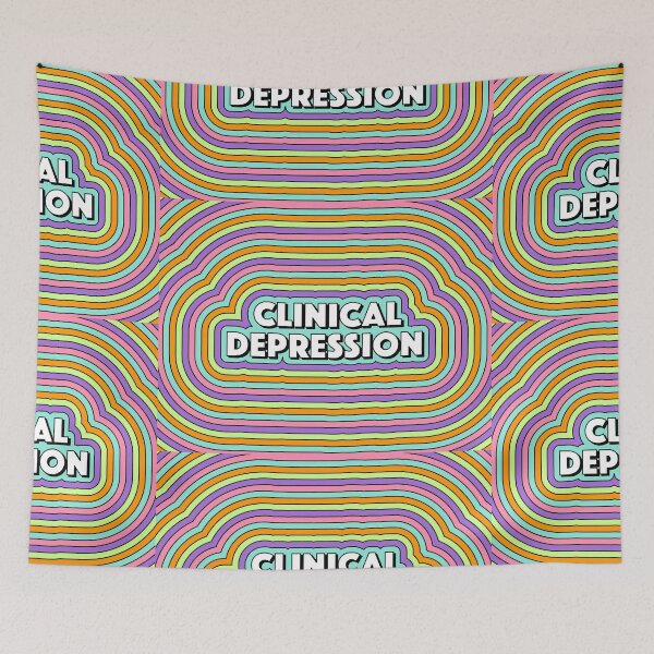 Item preview, Clinical Depression mental health pun designed and sold by JCT Momo.