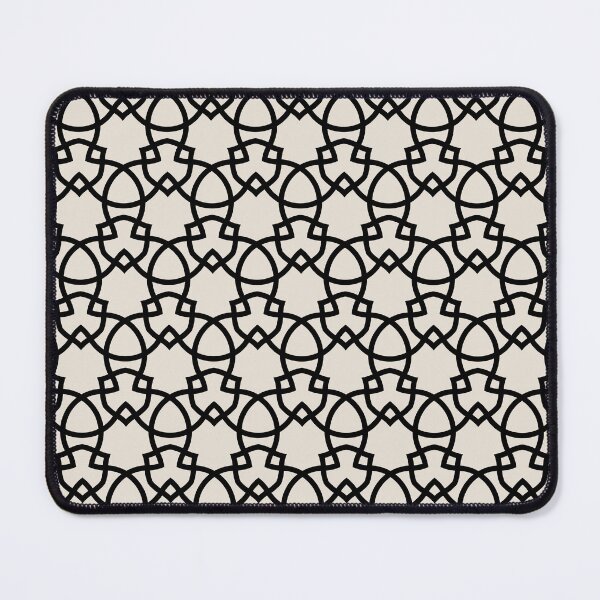 Item preview, Black and Beige Tessellation Line Pattern 28 Pairs DE 2022 Popular Color Crisp Muslin DE6212 designed and sold by ColorOfTheYears.