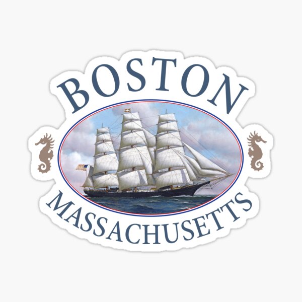 Item preview, Boston Massachusetts Nautical Tall Ship designed and sold by Futurebeachbum.