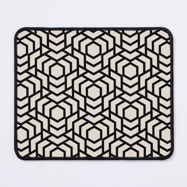 Item preview, Black and Beige Tessellation Line Pattern 38 Pairs DE 2022 Popular Color Crisp Muslin DE6212 designed and sold by ColorOfTheYears.