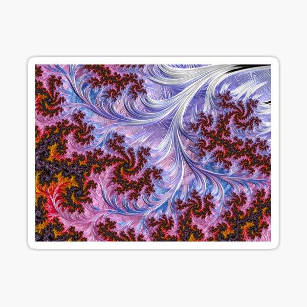 BBQSHOES™ Fractal Mother of Pearl Design 1814 Sticker