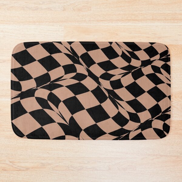 Artikelvorschau, Black and Tan Distorted Checkerboard Pattern Pairs DE 2022 Popular Color Chinook Salmon DET456 entworfen und verkauft von ColorOfTheYears.