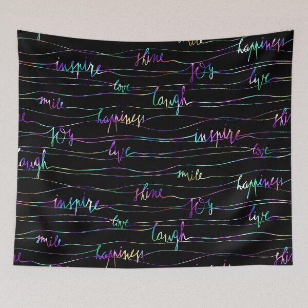 Item preview, Rainbow typography design designed and sold by stylebytara.