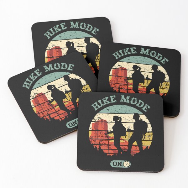 Item preview, Hike Mode On! Vintage Retro Sunset Distressed Hiking Design designed and sold by hobrath.