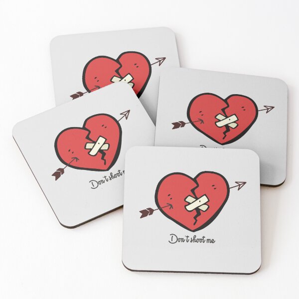 Item preview, Don't shoot me I'm not love I'm just a heart - funny quote designed and sold by VichallanStudio.