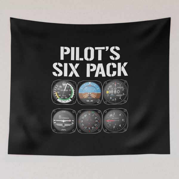 Item preview, Pilot's Six Pack Funny Pilot Aviation Flying designed and sold by jackjerry.