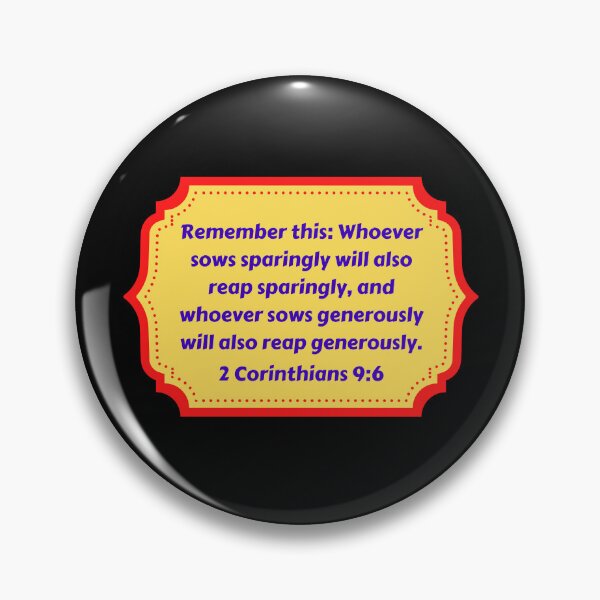 Item preview, Bible Verse 2 Corinthians 9:6 designed and sold by Prayingwarrior.