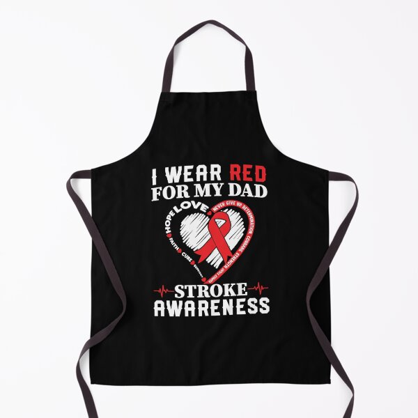Item preview, I Wear Red For My Dad Stroke Awareness Shirt, Stroke Awareness Shirt, Stroke Survivor Gift, Stroke Fighter Shirt, Stroke Red Ribbon Shirt designed and sold by aymob.