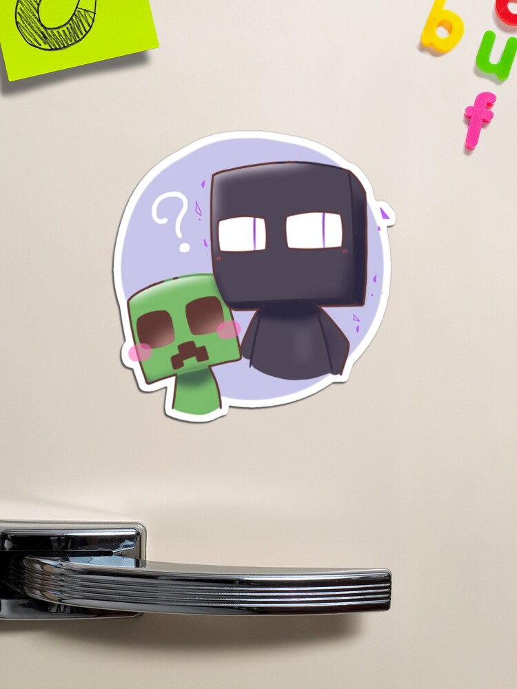 Minecraft Enderman and Creeper Postcard for Sale by ddkart