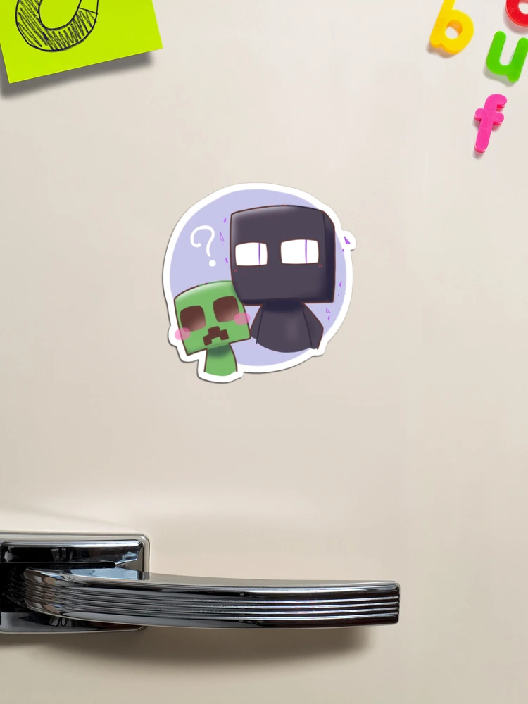 Cute Minecraft Creeper and Enderman Greeting Card for Sale by ddkart