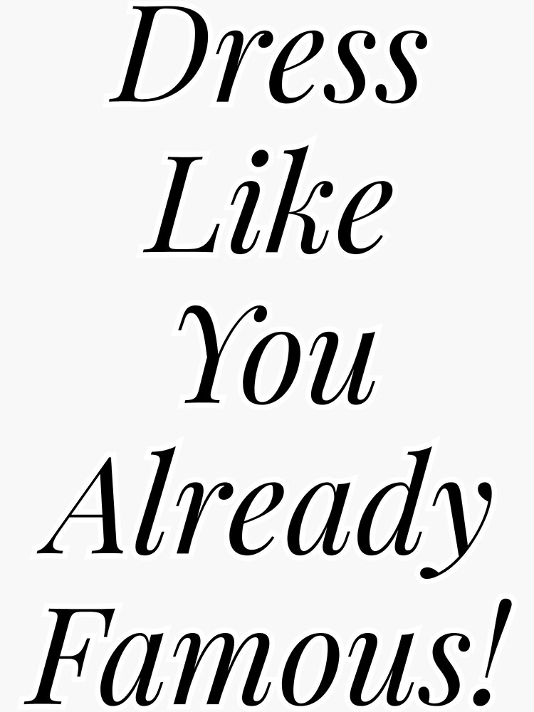 "Dress Like" Sticker for Sale by Redbubble