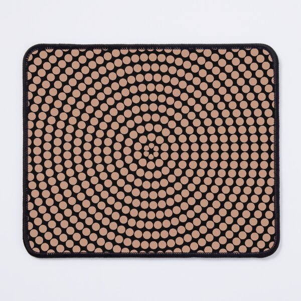 Item preview, Black and Tan Retro Circle Polka Dot Pattern Pairs DE 2022 Popular Color Chinook Salmon DET456 designed and sold by ColorOfTheYears.