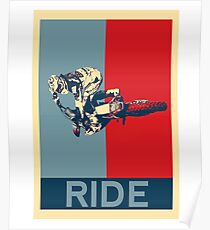 Ride - motocross, MX, enduro, dirt bike riding Poster