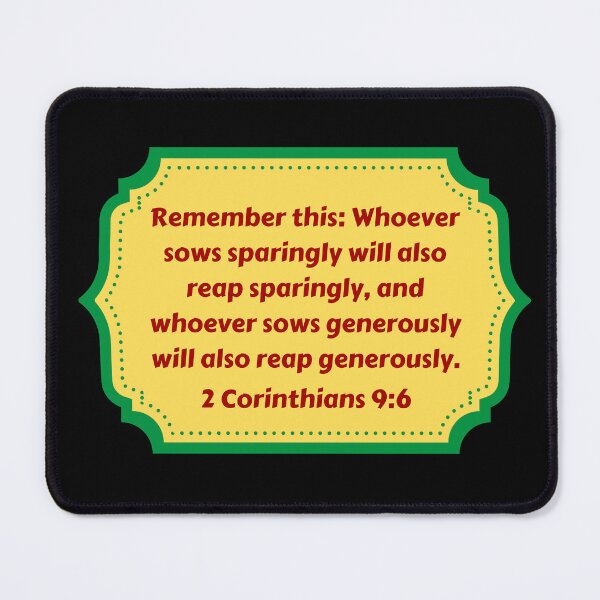 Item preview, Bible Verse 2 Corinthians 9:6 designed and sold by Prayingwarrior.