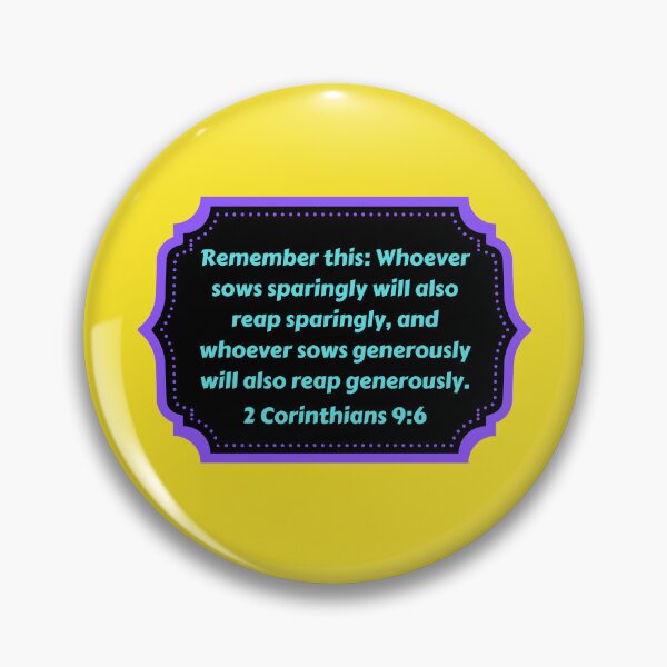 Item preview, Bible Verse 2 Corinthians 9:6 designed and sold by Prayingwarrior.