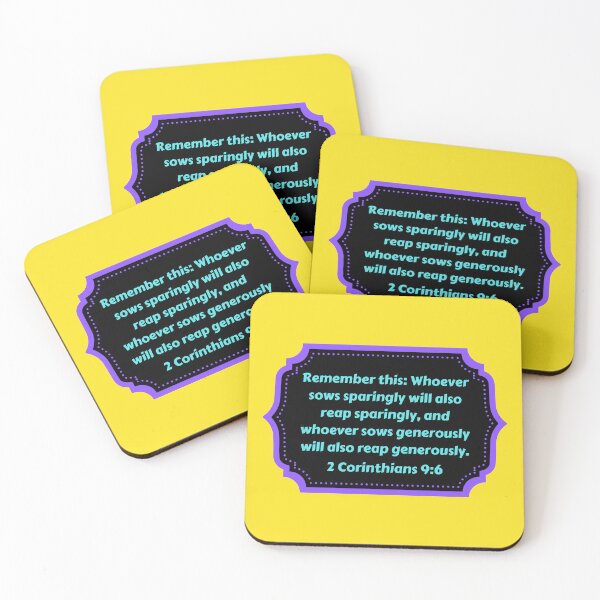 Item preview, Bible Verse 2 Corinthians 9:6 designed and sold by Prayingwarrior.