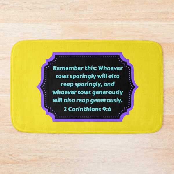 Item preview, Bible Verse 2 Corinthians 9:6 designed and sold by Prayingwarrior.
