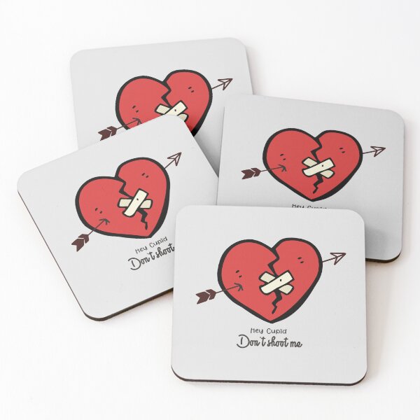 Item preview, Hey Cupid Don't shoot me - funny quote designed and sold by VichallanStudio.